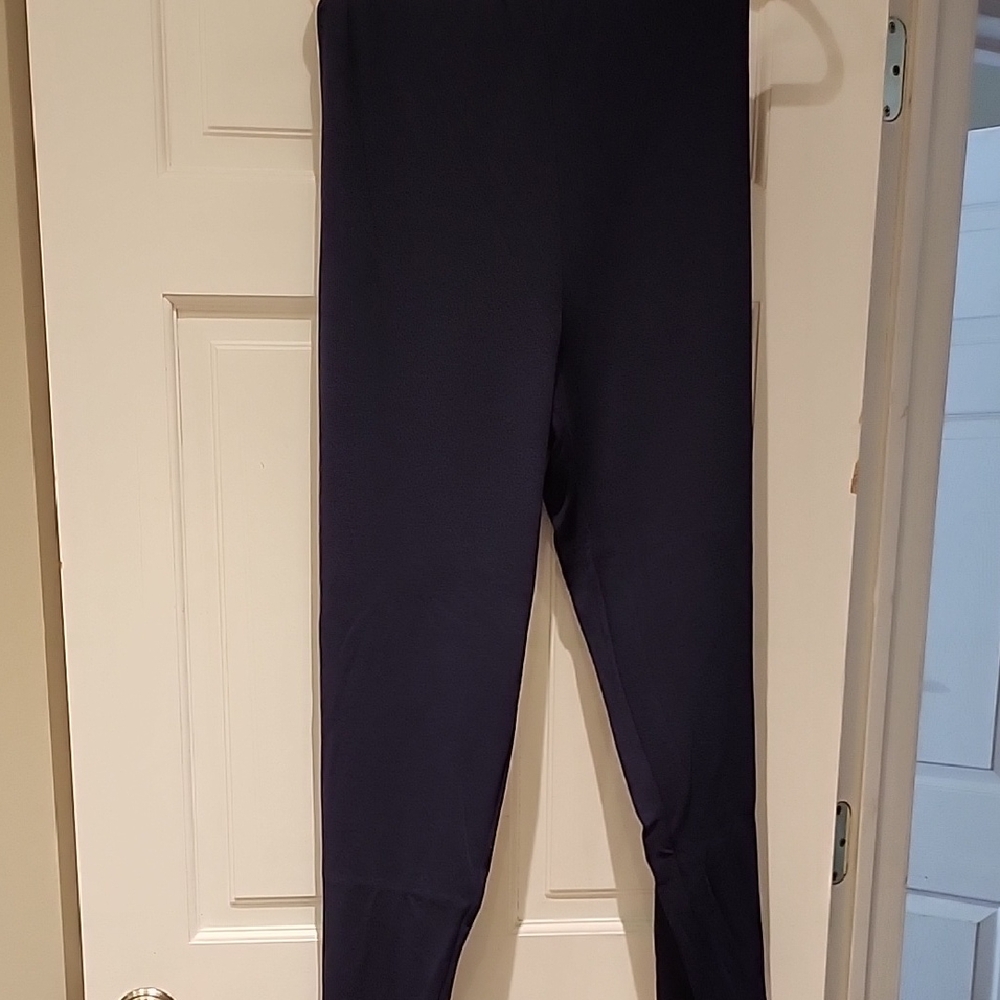 Women's Plus Size 49 / 33 Navy Blue Elastic Waist Pants. Dressy Look